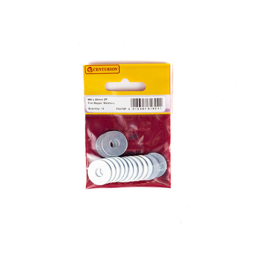 M6 x 20mm ZP Flat Repair Washers (Packs of 15)