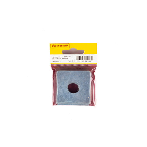 16mm x 50mm ZP Square Plate Repair Washers (Packs of 4)