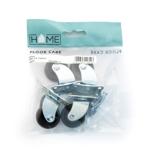 31mm Plate Fix Castors (Pack of 4)
