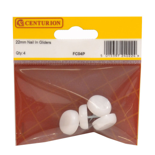 16mm Nail-In-Glides (Pack of 4)