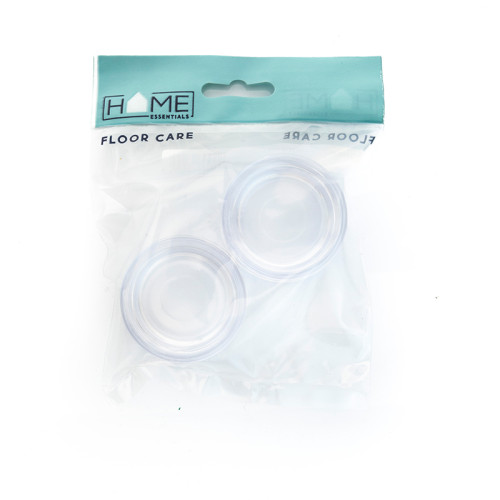 45mm Clear Castor Cups (Pack of 4)