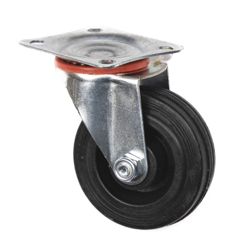 75mm Rubber Swivel Castor (9021075)