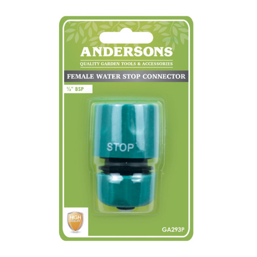 Female Water Stop Connector, 1/2" BSP