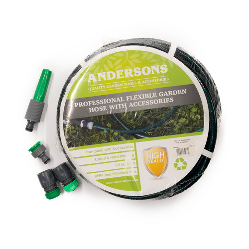15m Professional Flexible Garden Hose with Accessories