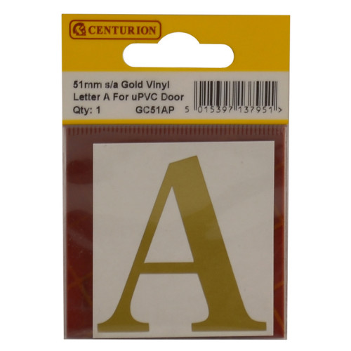 51mm G Traditional Font Vinyl Letter A GC51AP