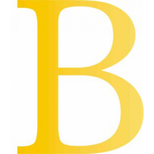 Gold Font Vinyl Letter B GC51BP