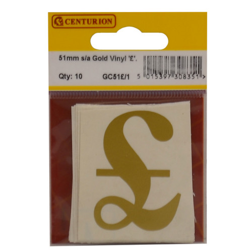 51mm G Traditional Font Vinyl Letter Â£ GC51Â£/10
