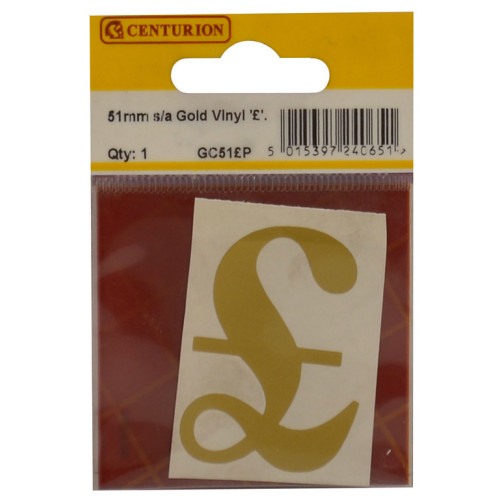 GoldOldstyle Font Vinyl Letter Â£ GC51Â£P