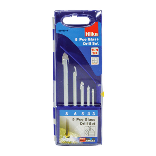 Hilka 5 piece Glass Drill Bit Set