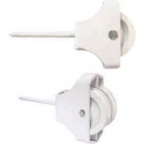 Double 45mm Cast Iron Screw In Pulley