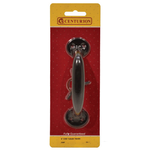 Steel Tubular Handle, Epoxy Black, 150mm