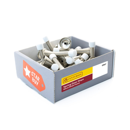 Spring Door Stops, 80mm, Display Box