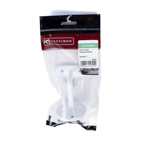 65mm White Hand Rail Bracket