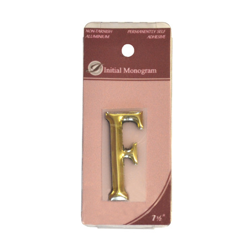 2 1/2" Gold Effect Letter F