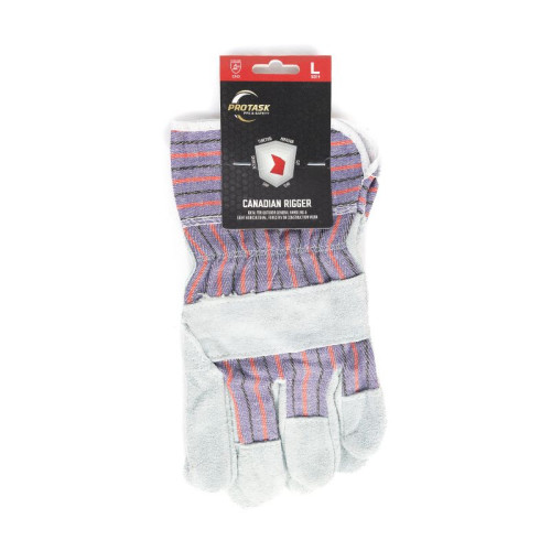 Canadian Rigger Gloves, Grey, Large