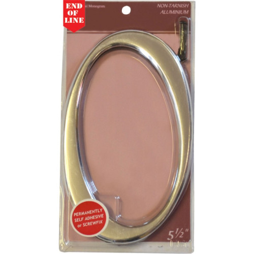 Glass/Silver Numbered Plaque 0