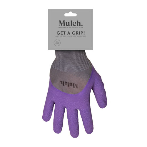 Mulch 'Get a Grip' Lavender Gloves Sz 8 - 1 Pair