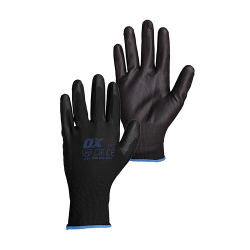 OX PU FLEX GLOVE - SIZE 9 - 1 PAIR