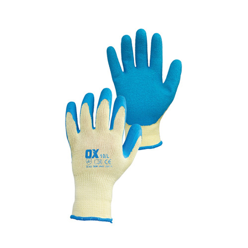 OX PRO LATEX GRIP GLOVE SIZE 9 - 1 PAIR