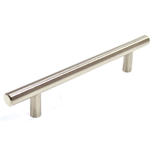 Plain 'T' Bar Handle, Brushed Nickel, 177mm