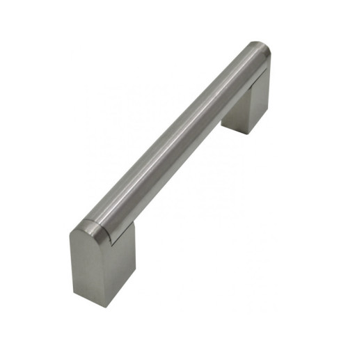 Designer Bar Handle, Brushed Nickel, 128mm
