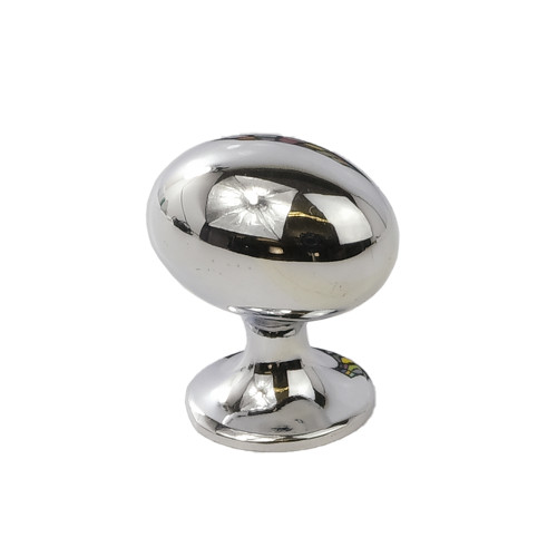 Oval Knobs, Chrome Plated, 35mm Dia.