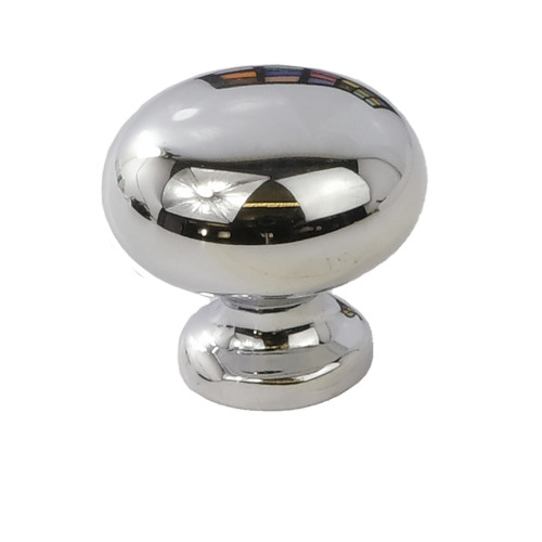 Round Knobs, Chrome Plated, 30mm Dia.