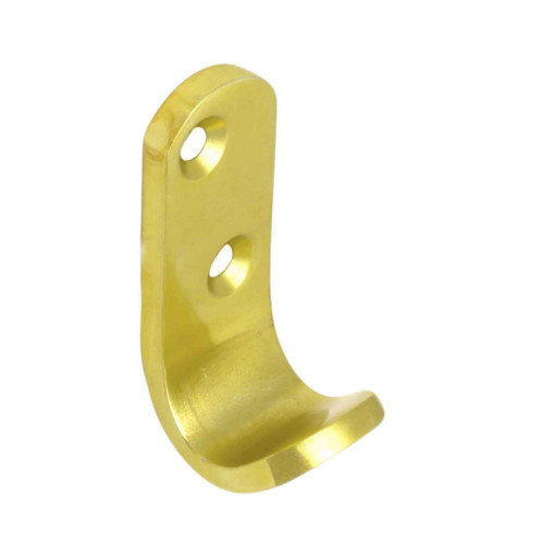 50mm Flat Pattern Robe Hook - Gold Anodised Aluminium