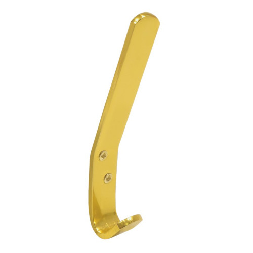 125mm Flat Pattern Hat & Coat Hook - Gold Anodised Aluminium