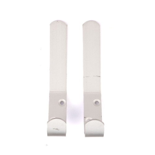 125mm Flat Pattern Hat & Coat Hook - Silver Anodised Aluminium
