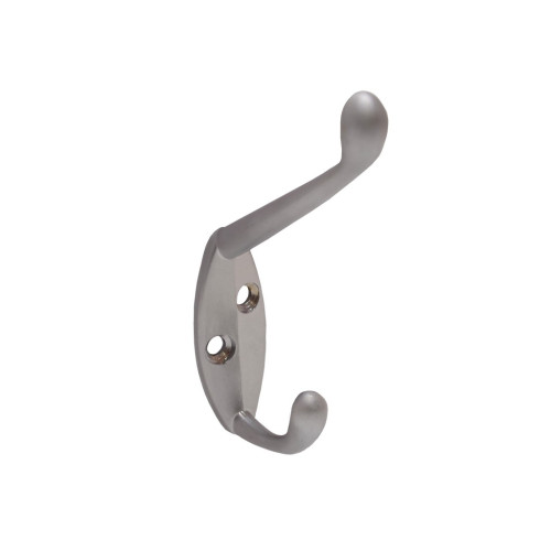 105mm Die Cast Hat & Coat Hook - Satin Chrome