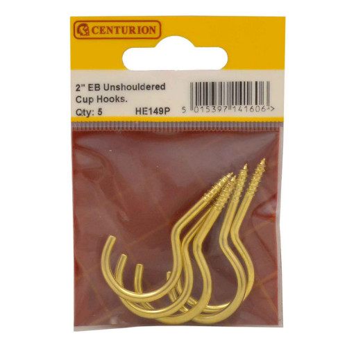 50mm EB Unshouldered Cup Hook (Pack of 5)