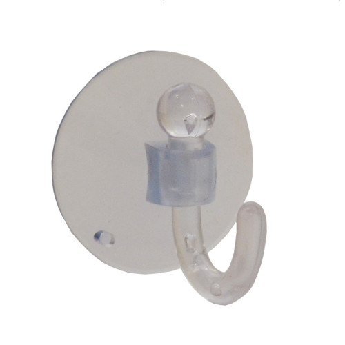 25mm Clear Plastic Suction Hook