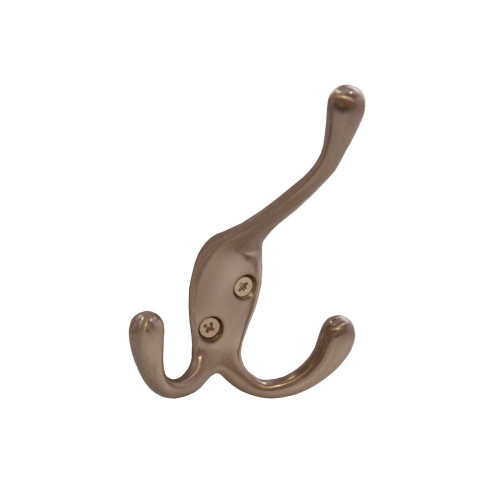 107mm Die Cast Tri Hook - Satin Chrome