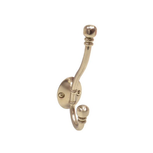 130mm Premium Ball End Hat & Coat Hook - Brushed Nickel