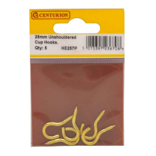 25mm EB Unshouldered Cup Hook (Pack of 5)
