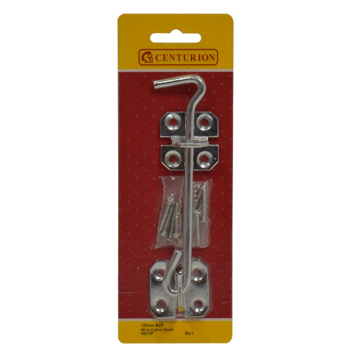 Wire Cabin Hooks, Zinc Plated, 150mm