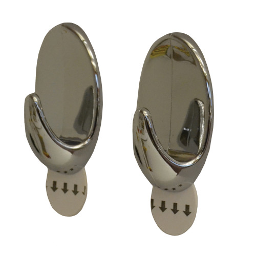 SAAO Removable Hook Chrome x2 (2910)