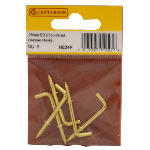 25mm EB Shouldered Dresser Hooks (Pack of 5)