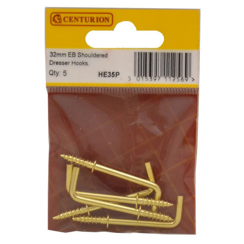 32mm EB Shouldered Dresser Hooks (Pack of 5)