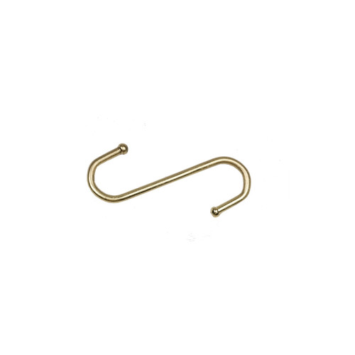 95mm Brassed Ball End 'S' Hook