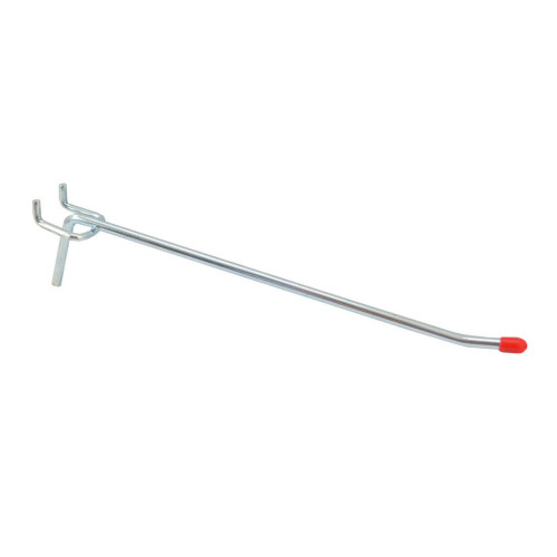 25 x 150mm (1" x 6") ZP Single Pegboard Hook