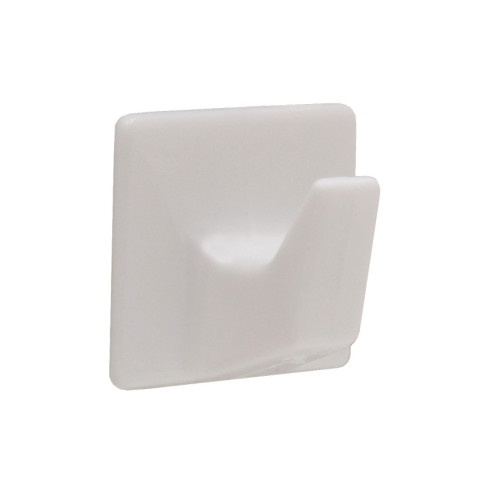 Centurion - Small Plastic Self Adhesive Square Hooks, 32mm x 32mm, White