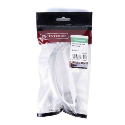 Bow Handles, Polished Anodised Aluminium, 175mm