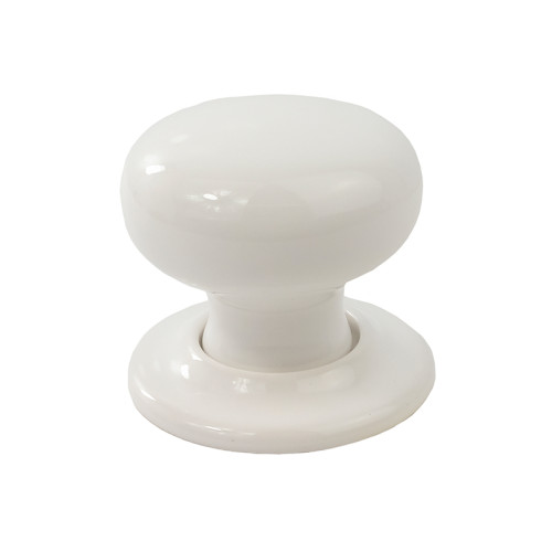 60mm Snow White Mortice Knob set