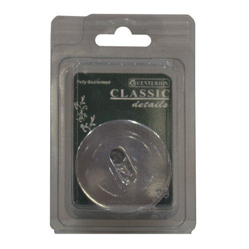 Keyhole Escutcheons, Chrome Plated, 51mm