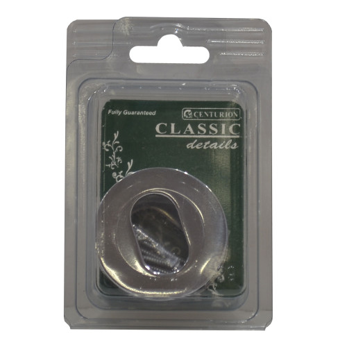 51mm CP Oval Hole Escutcheon HK322P