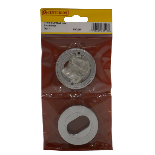 51mm SCP Oval Hole Escutcheon HK323P