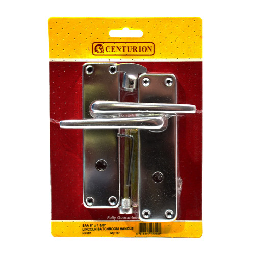Lincoln Lever Lock Set, Polished Anodised Aluminium, 150mm x 40mm