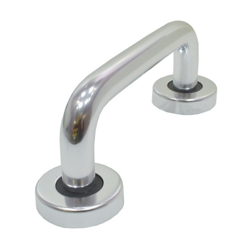 Round Bar Pull Handles, Polished Anodised Aluminium, 150mm x 19mm